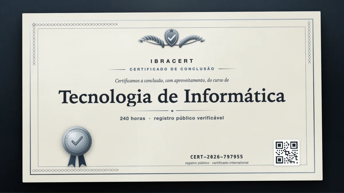 Capa do curso Tecnologia de Informática