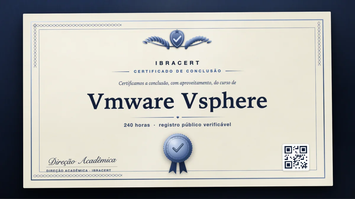 Capa do curso Vmware Vsphere