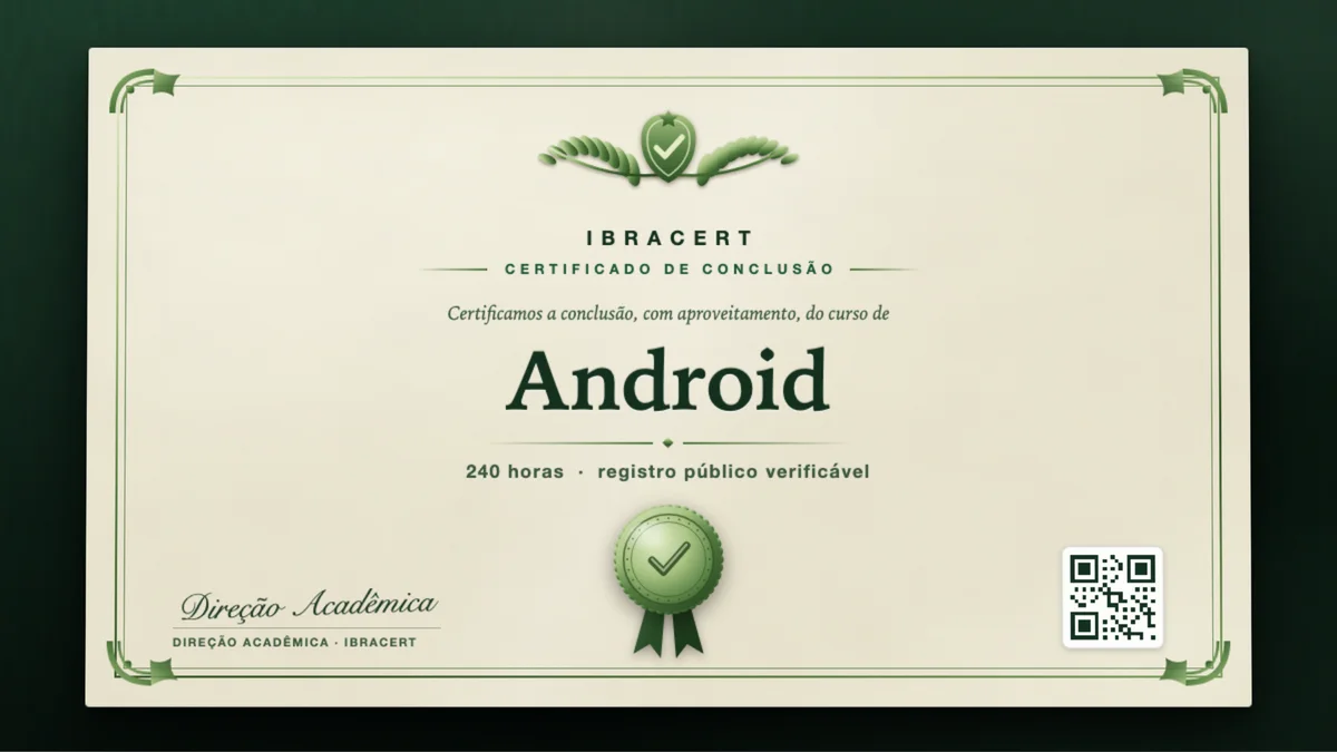 Capa do curso Android