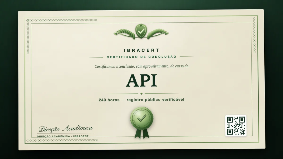 Capa do curso API
