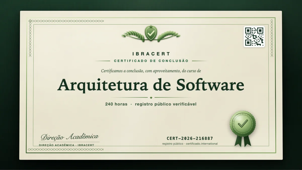 Capa do curso Arquitetura de Software