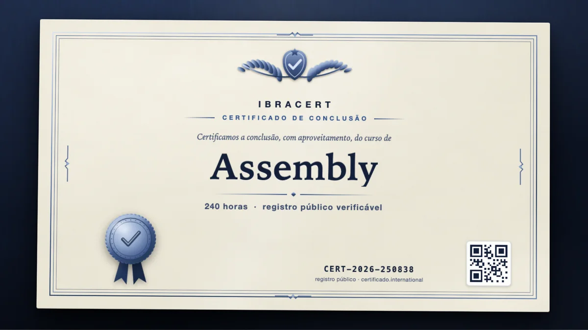 Capa do curso Assembly