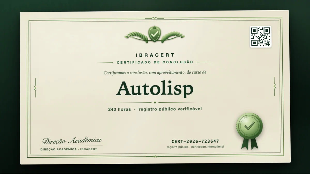 Capa do curso Autolisp