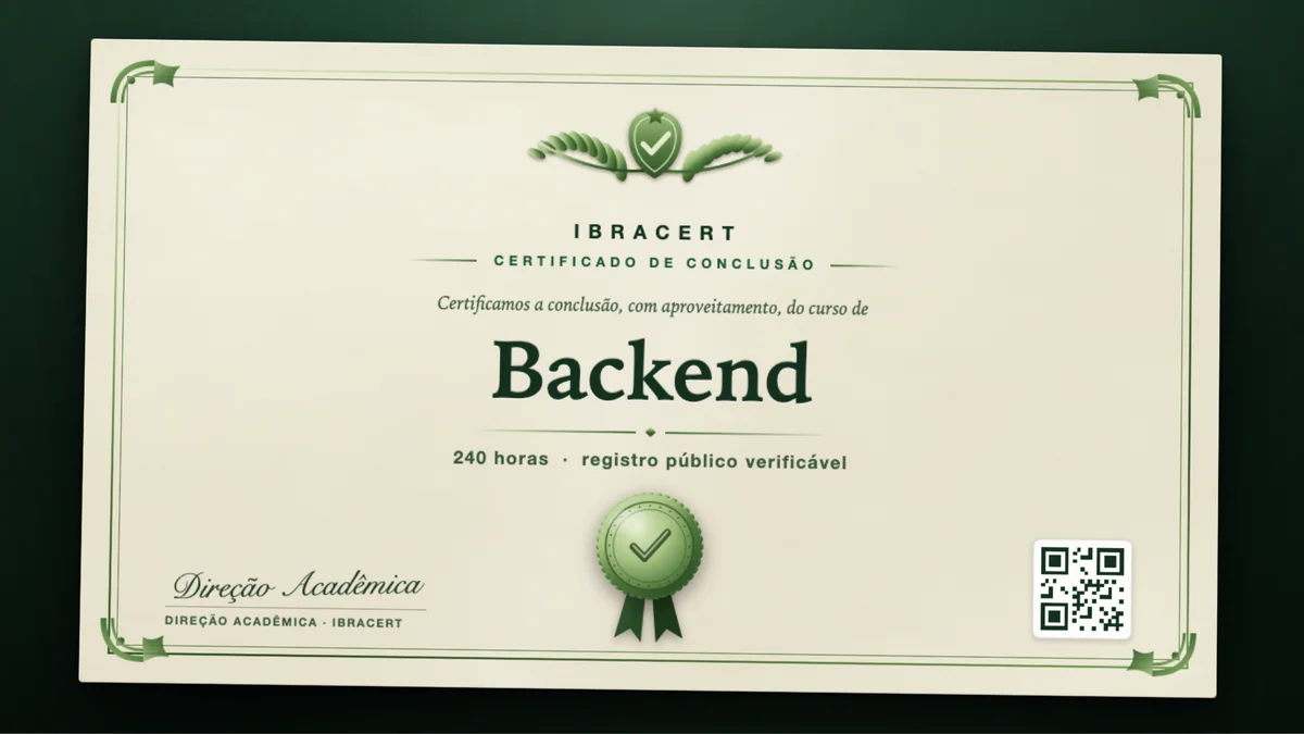 Capa do curso Back-end
