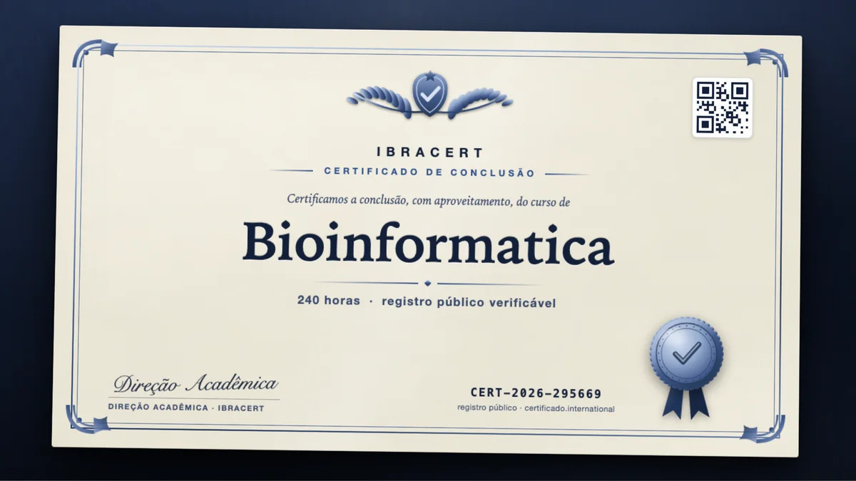 Capa do curso Bioinformatica