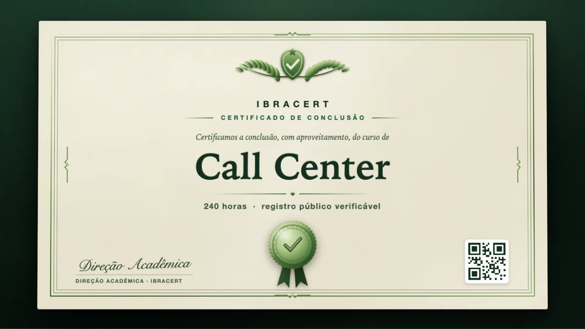 Capa do curso Call Center