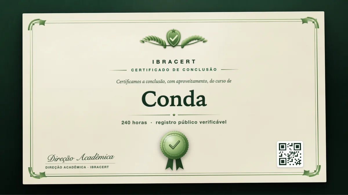 Capa do curso Conda