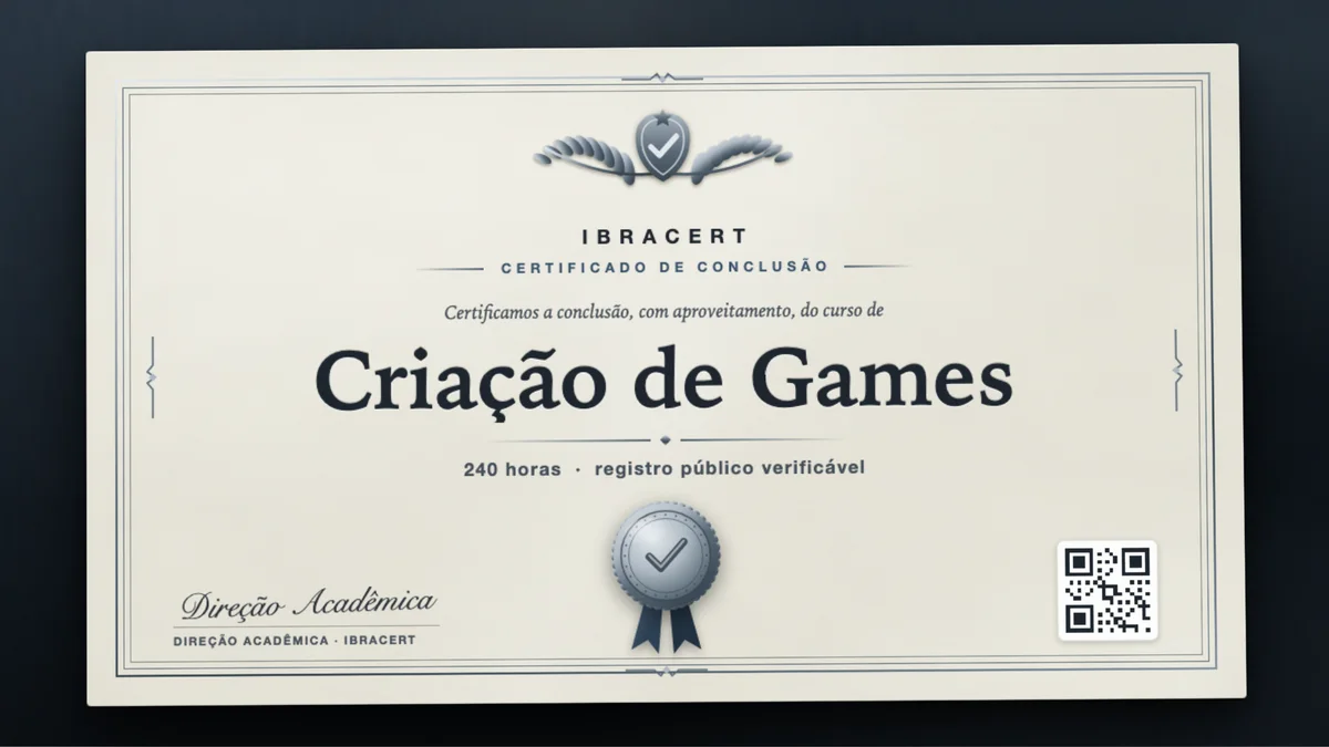 Capa do curso Criação de Games
