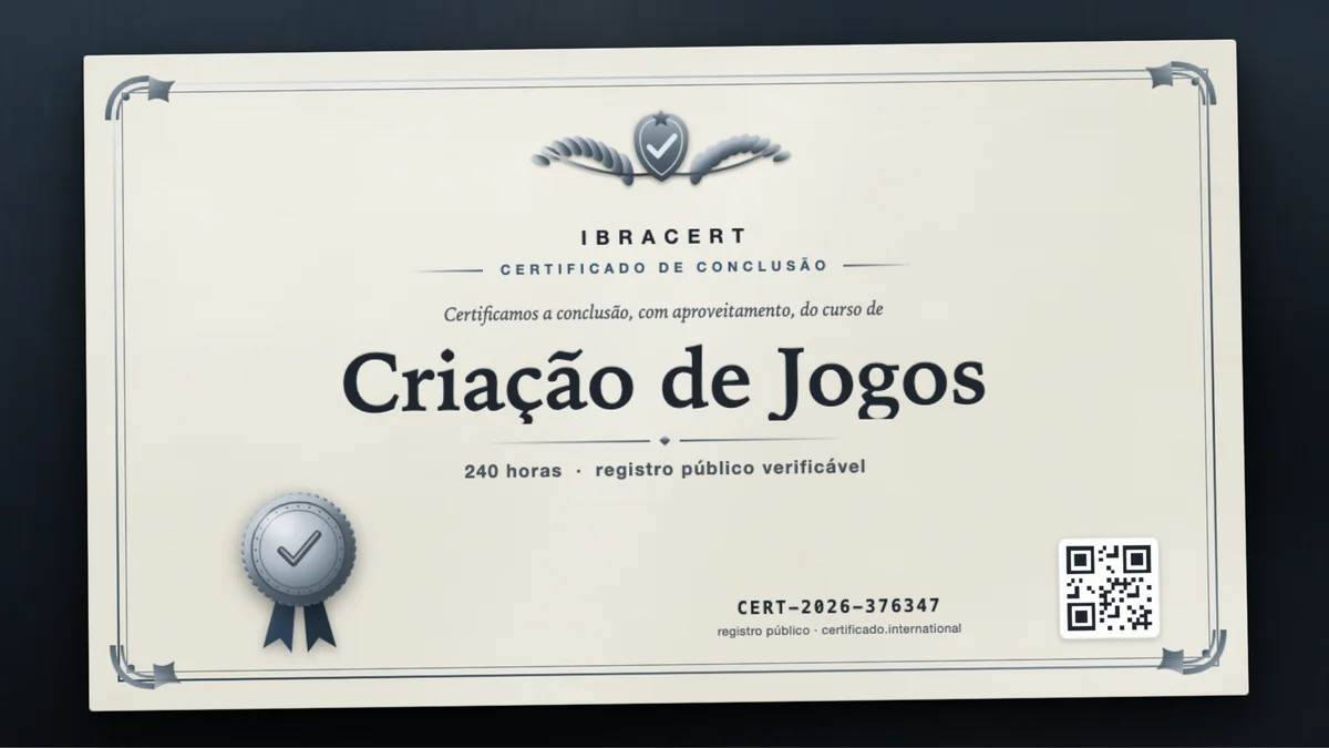 Capa do curso Criação de Jogos