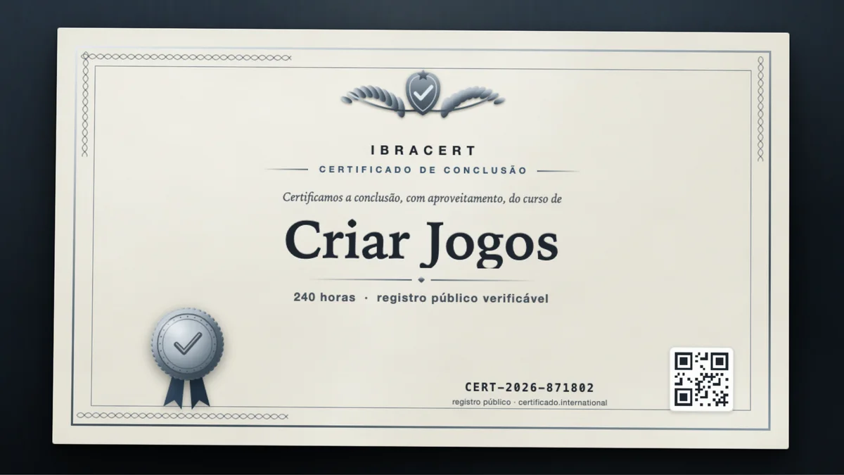 Capa do curso Criar Jogos
