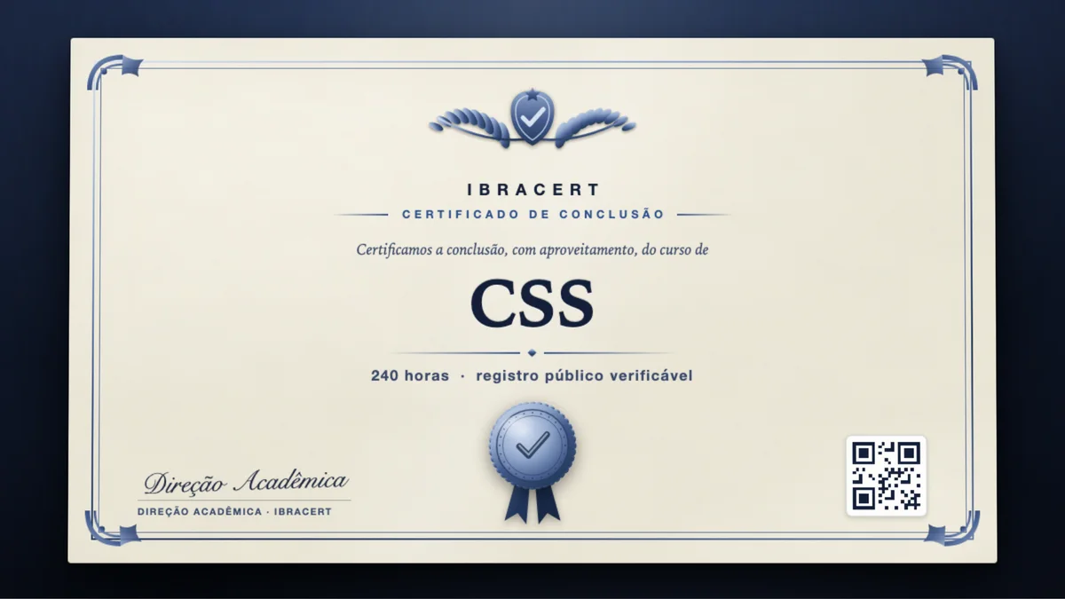 Capa do curso CSS