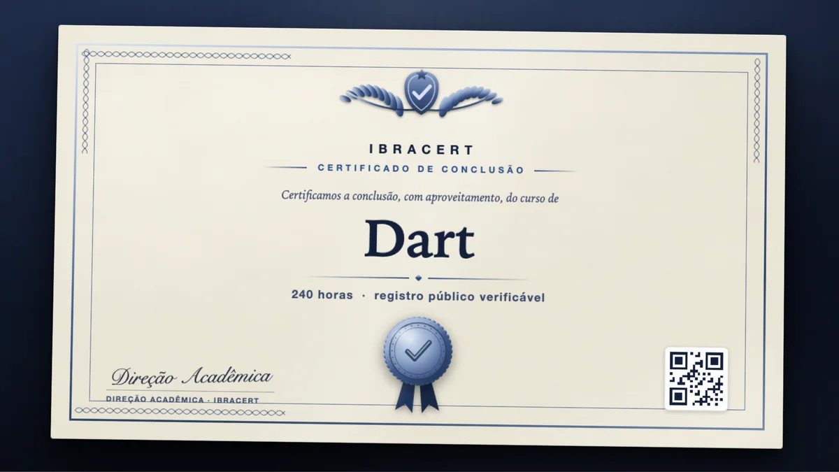 Capa do curso Dart