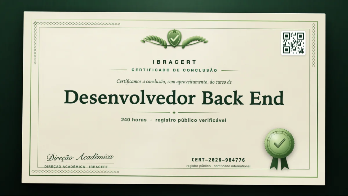 Capa do curso Desenvolvedor Back-end