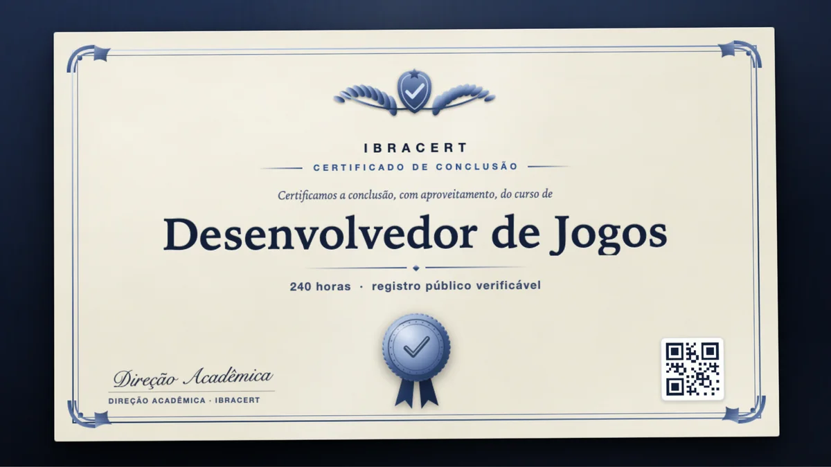 Capa do curso Desenvolvedor de Jogos