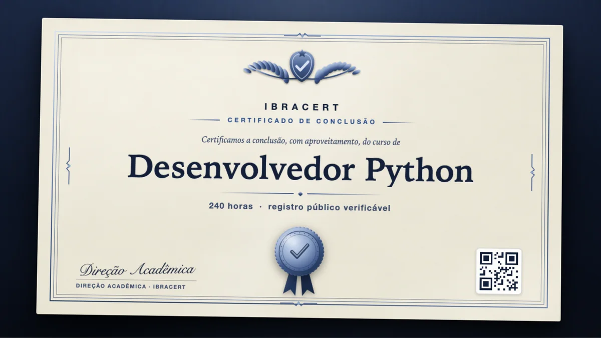 Capa do curso Desenvolvedor Python