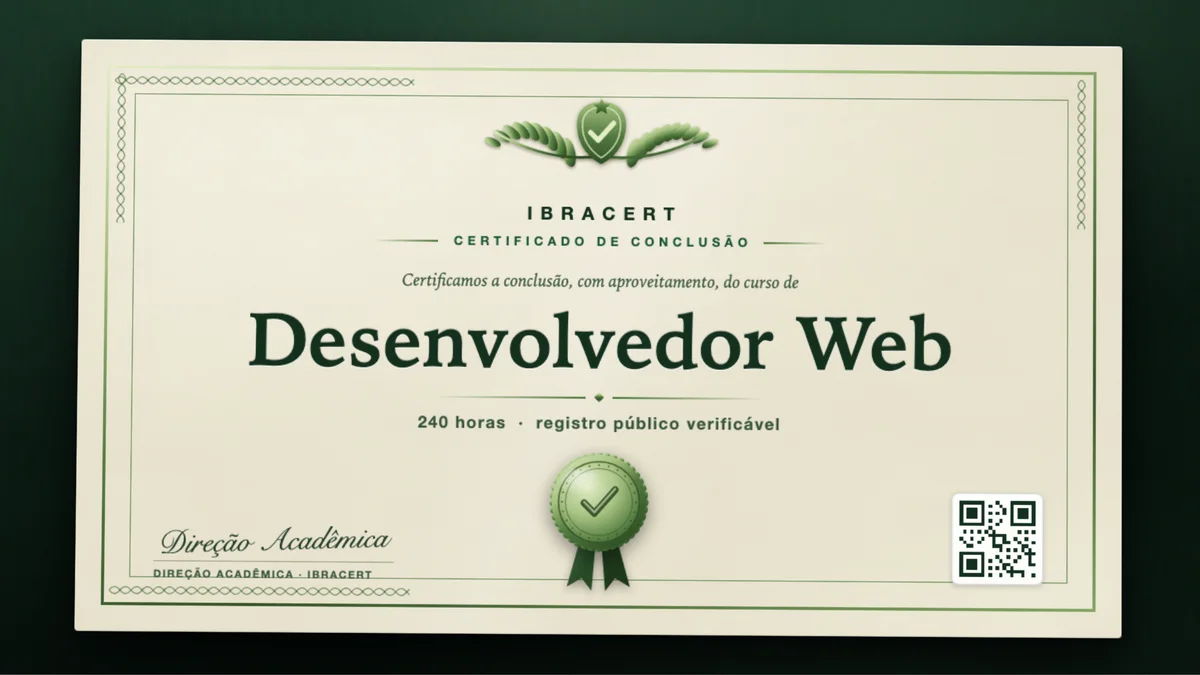 Capa do curso Desenvolvedor Web