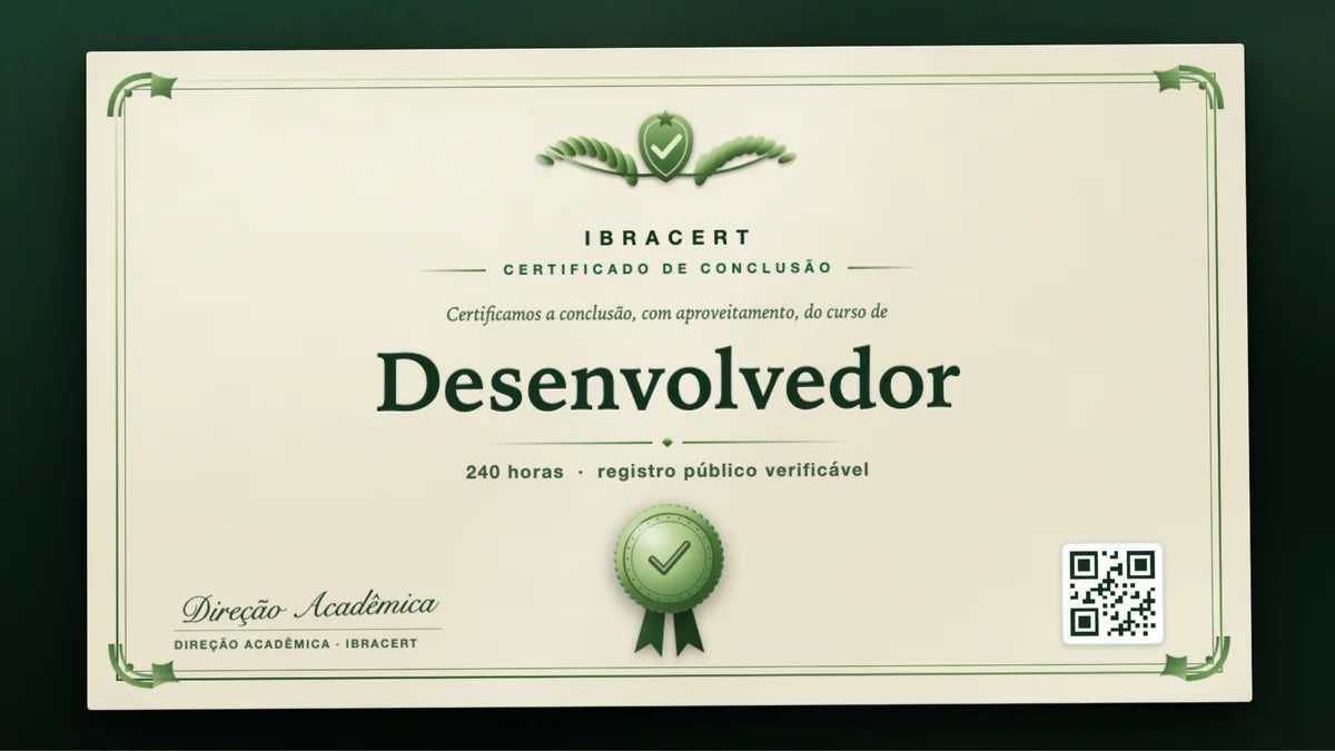 Capa do curso Desenvolvedor