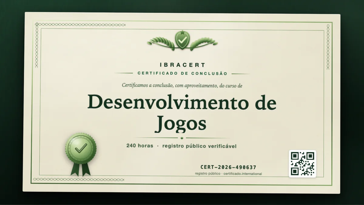 Capa do curso Desenvolvimento de Jogos