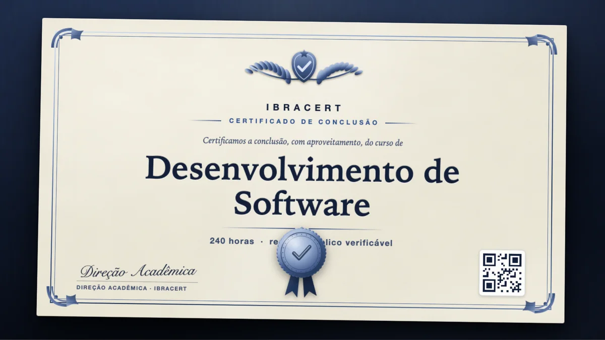 Capa do curso Desenvolvimento de Software