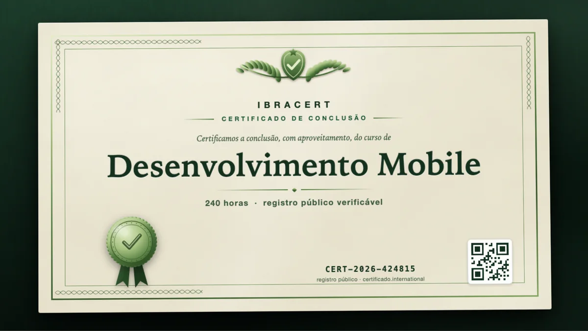 Capa do curso Desenvolvimento Mobile