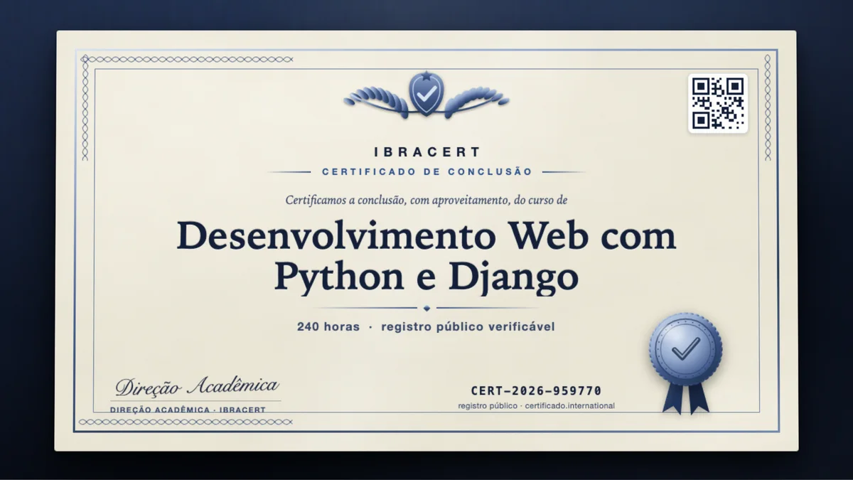 Capa do curso Desenvolvimento Web com Python e Django