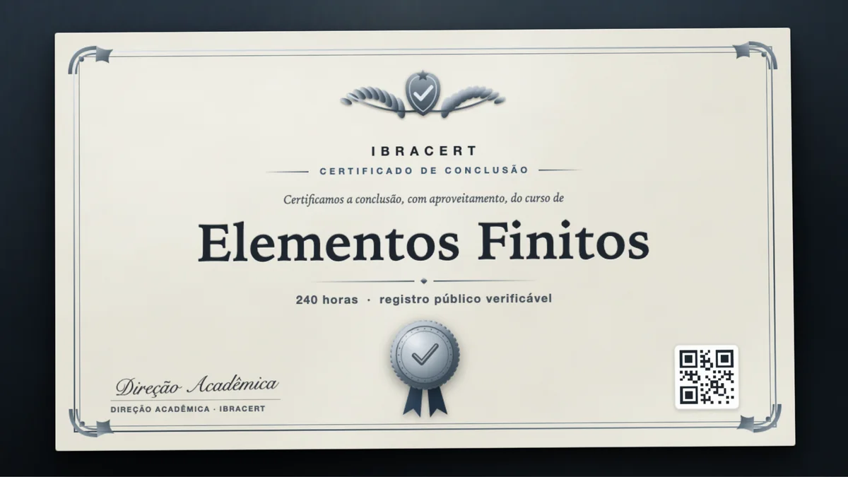 Capa do curso Elementos Finitos