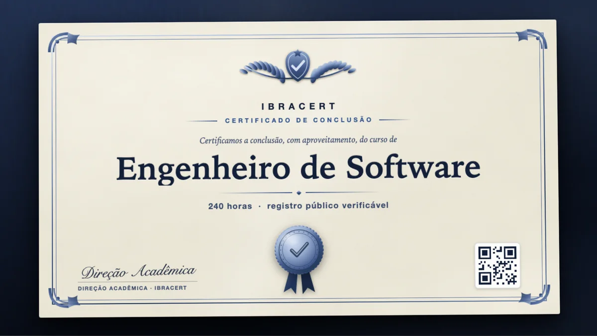 Capa do curso Engenheiro de Software