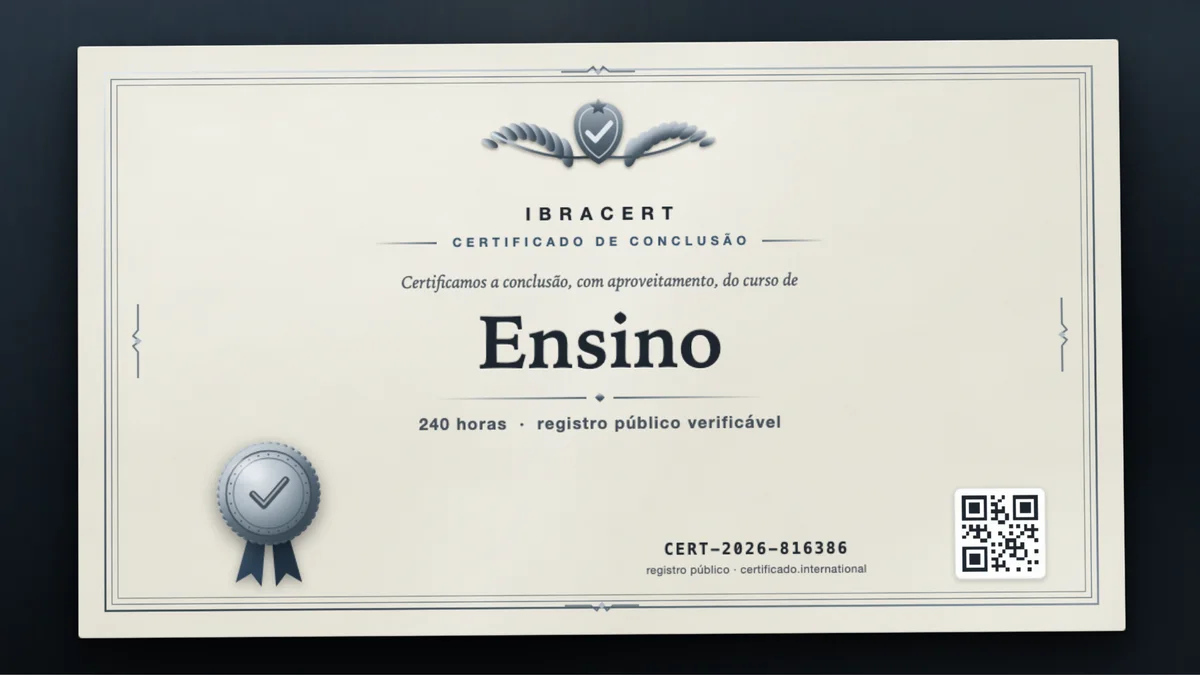 Capa do curso Ensino