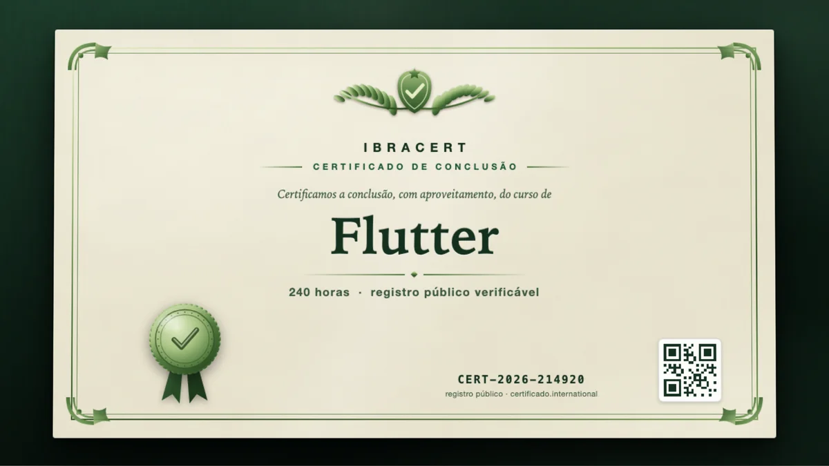 Capa do curso Flutter