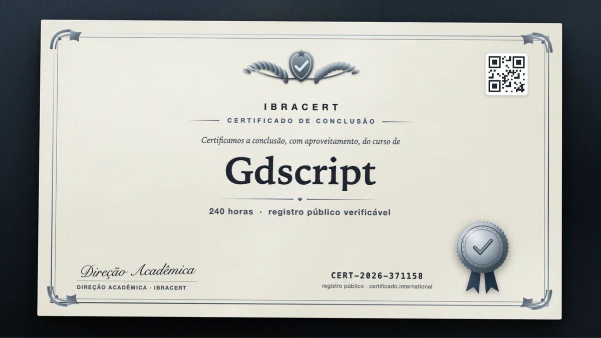 Capa do curso Gdscript
