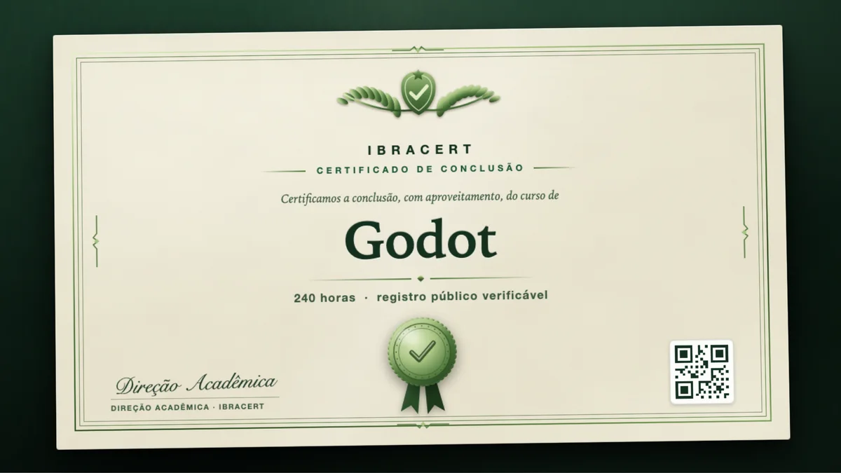 Capa do curso Godot