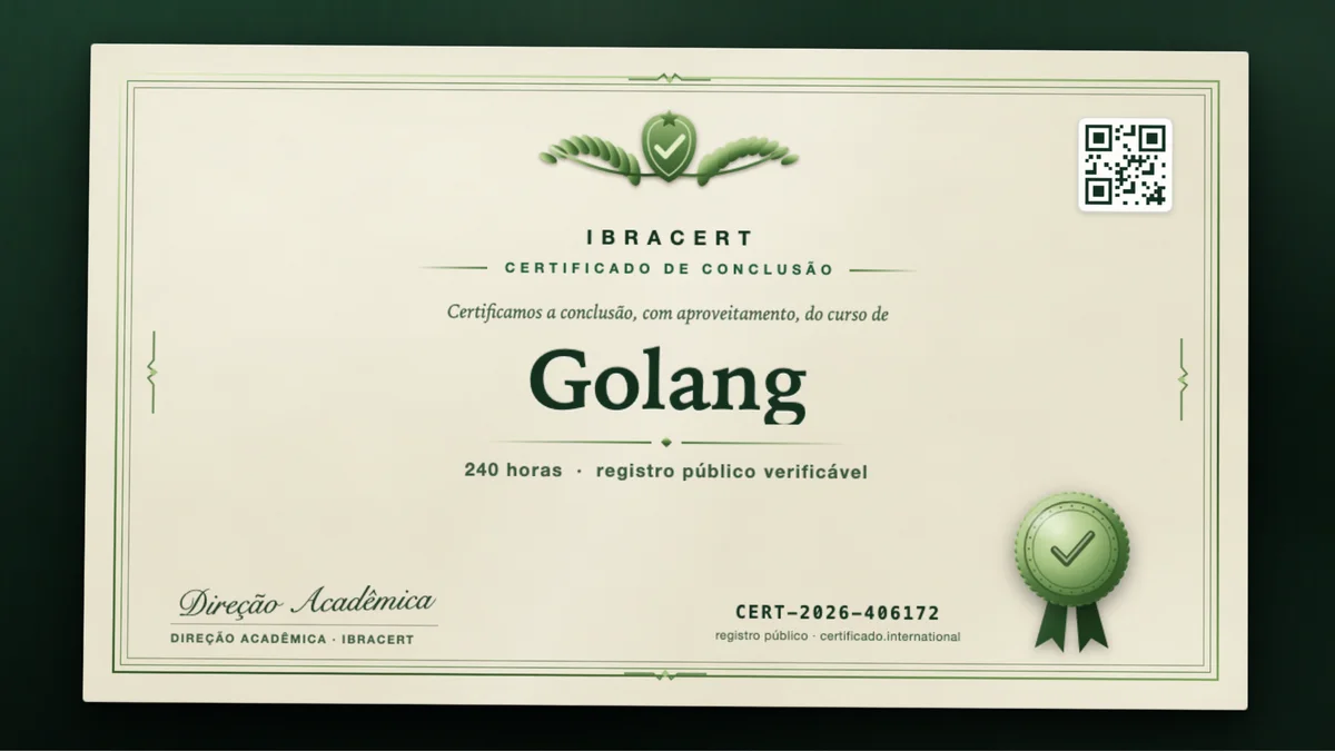 Capa do curso Golang