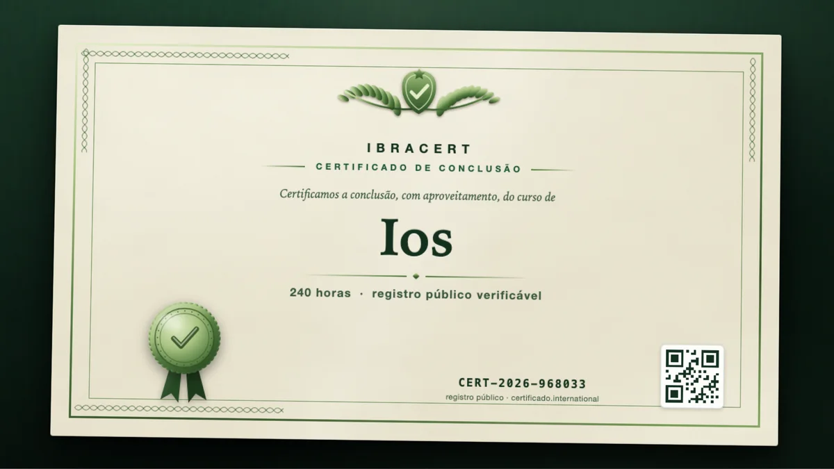 Capa do curso Ios