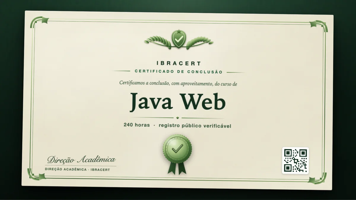 Capa do curso Java Web