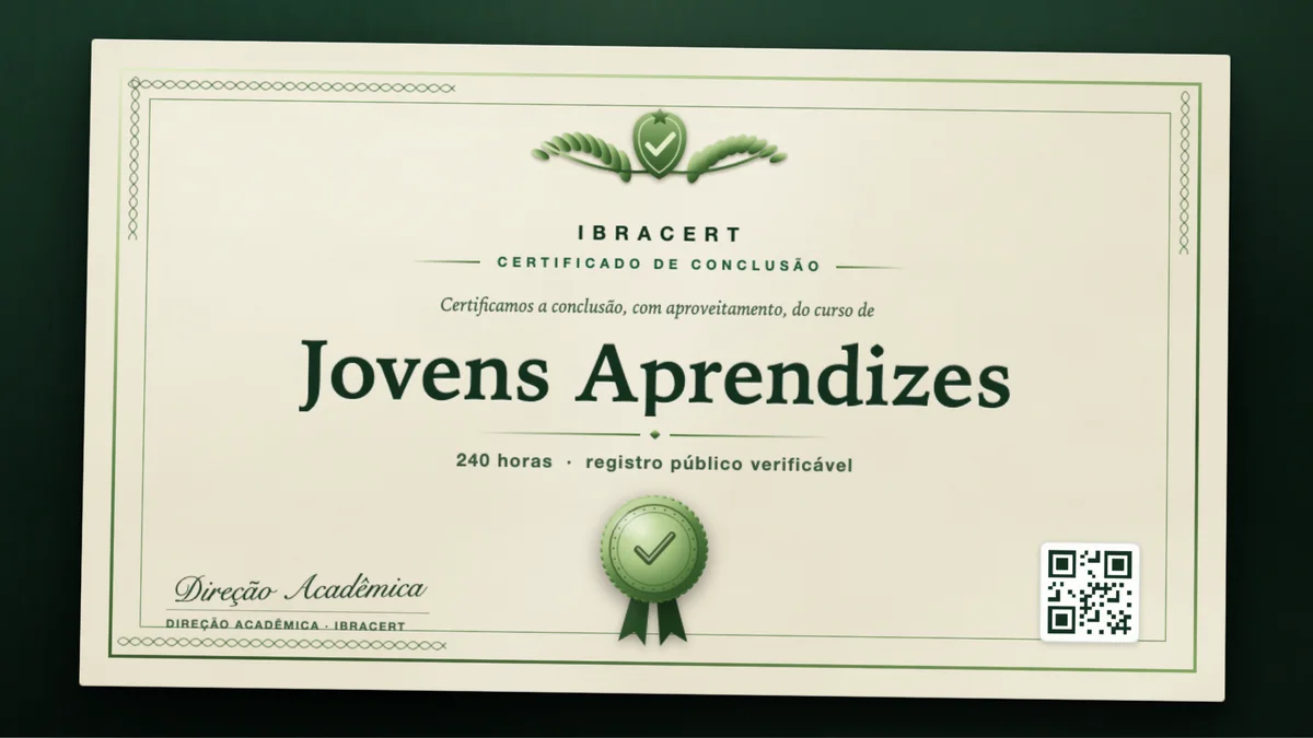 Capa do curso Jovens Aprendizes