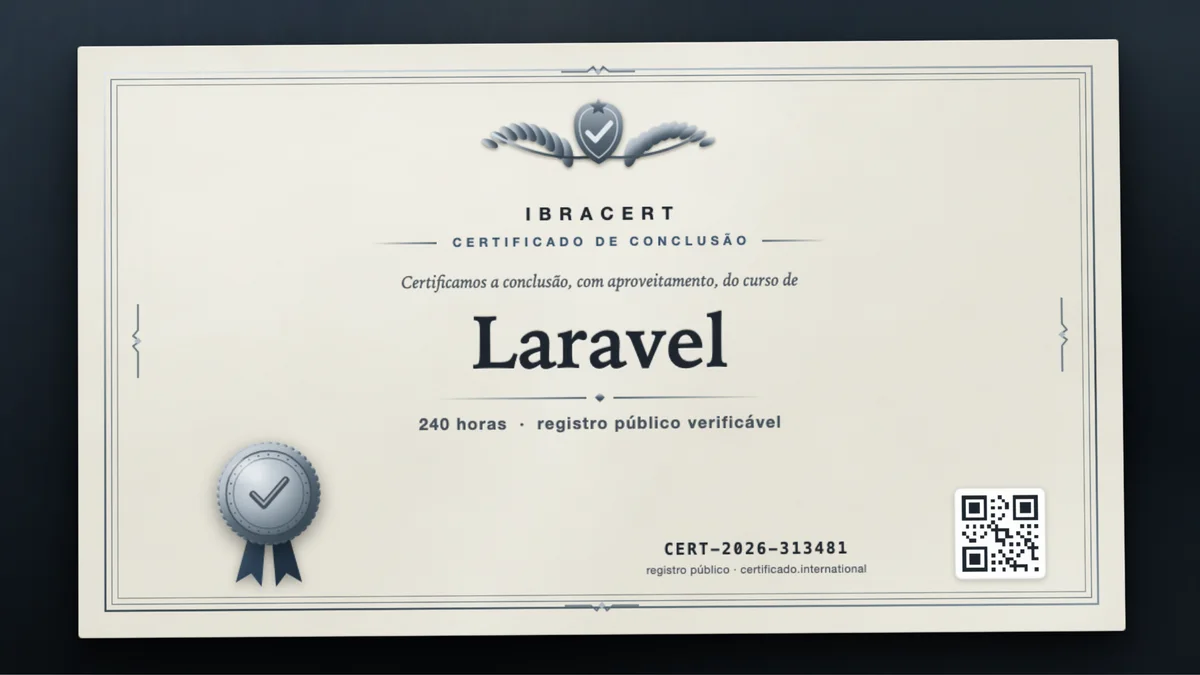 Capa do curso Laravel