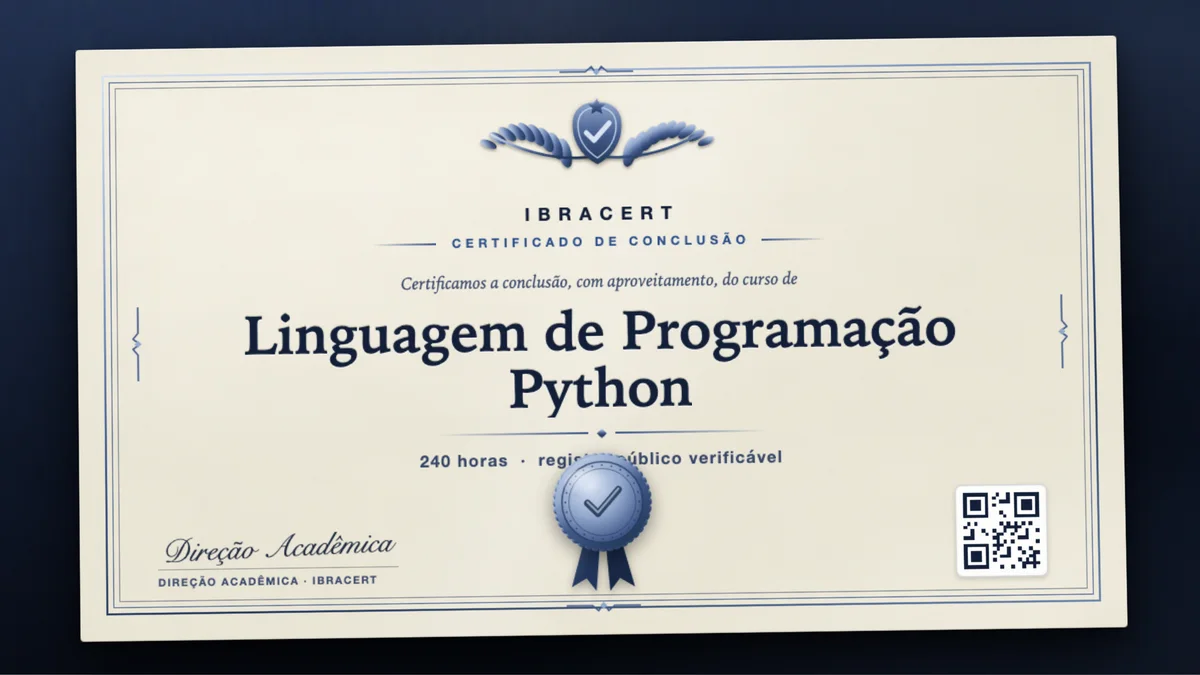 Capa do curso Linguagem de Programação Python