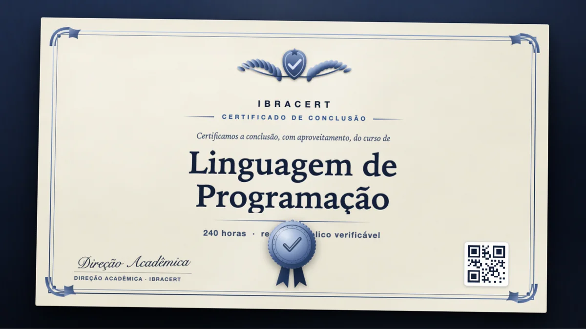 Capa do curso Linguagem de Programação