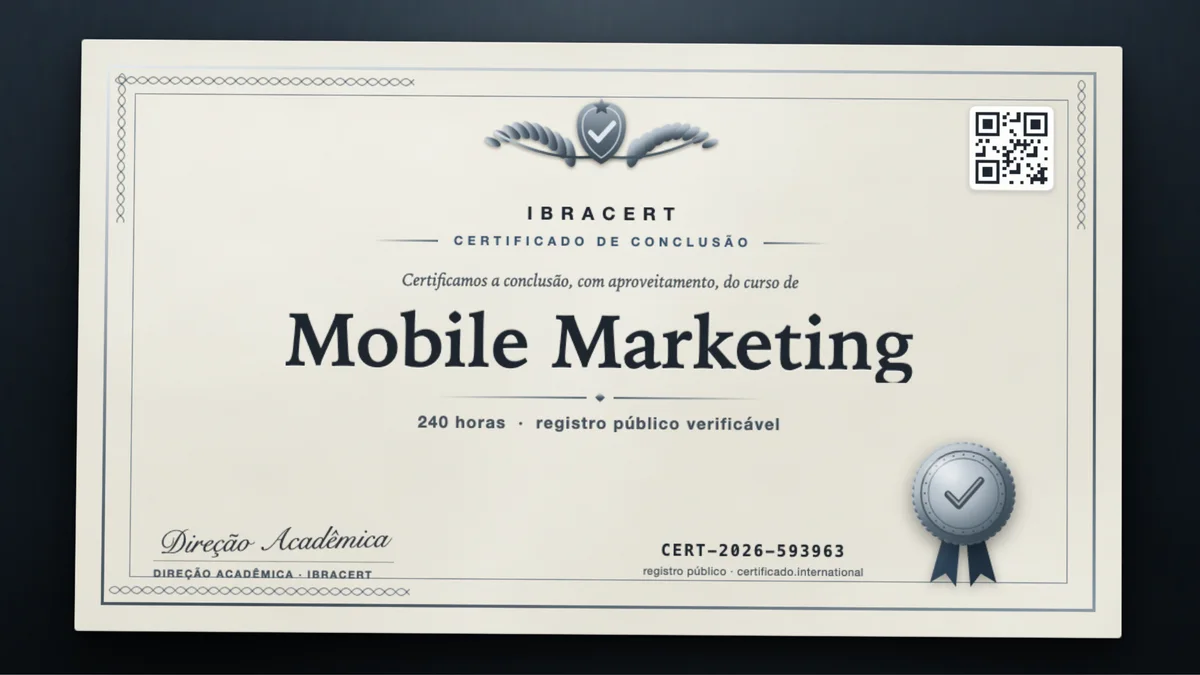 Capa do curso Mobile Marketing
