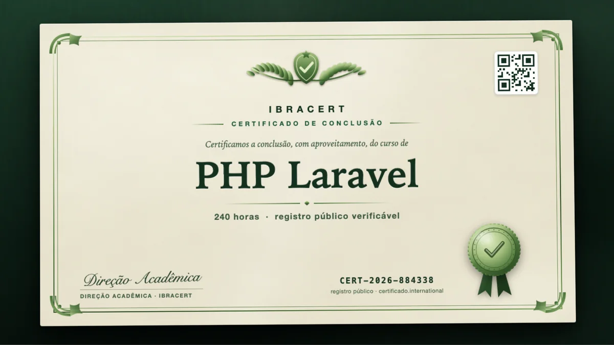 Capa do curso PHP Laravel