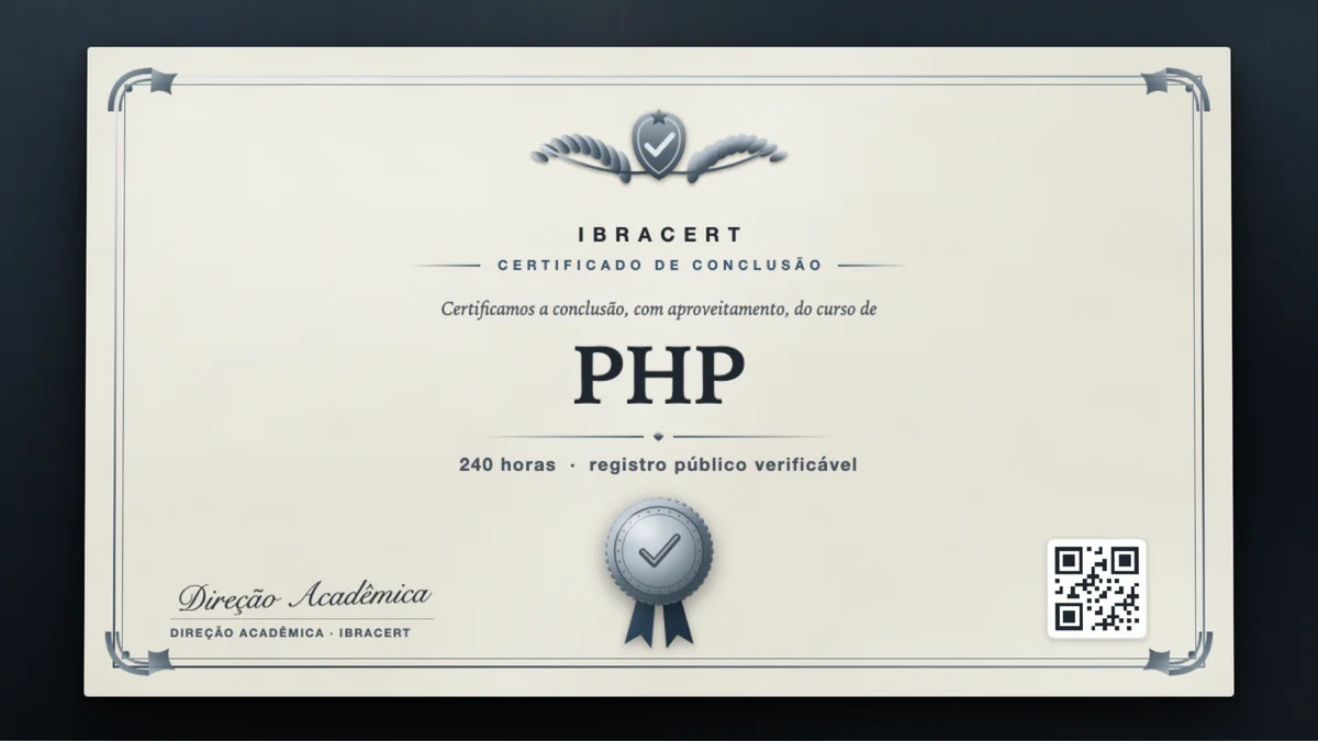 Capa do curso PHP