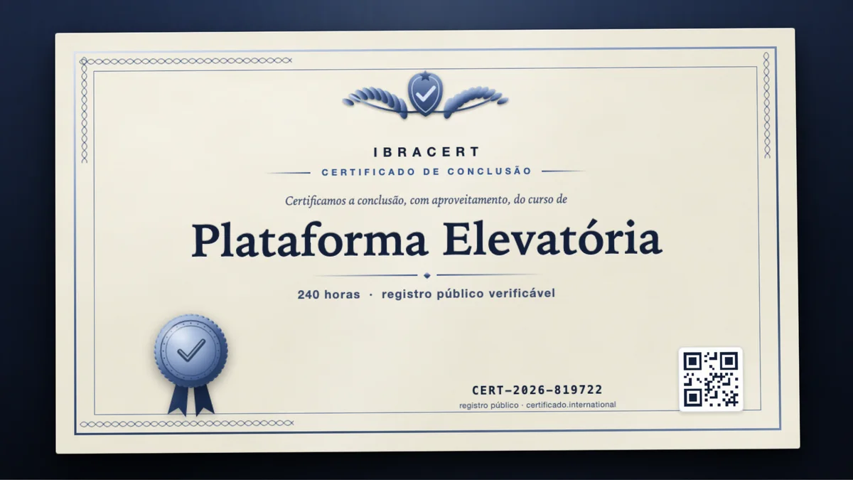 Capa do curso Plataforma Elevatória
