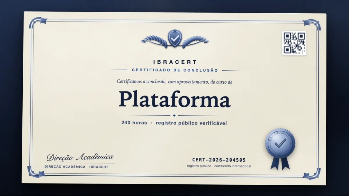 Capa do curso Plataforma