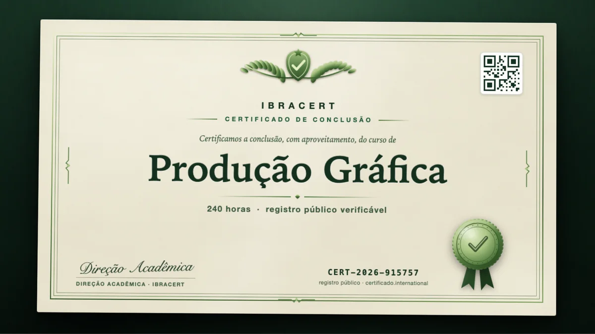 Capa do curso Produção Gráfica