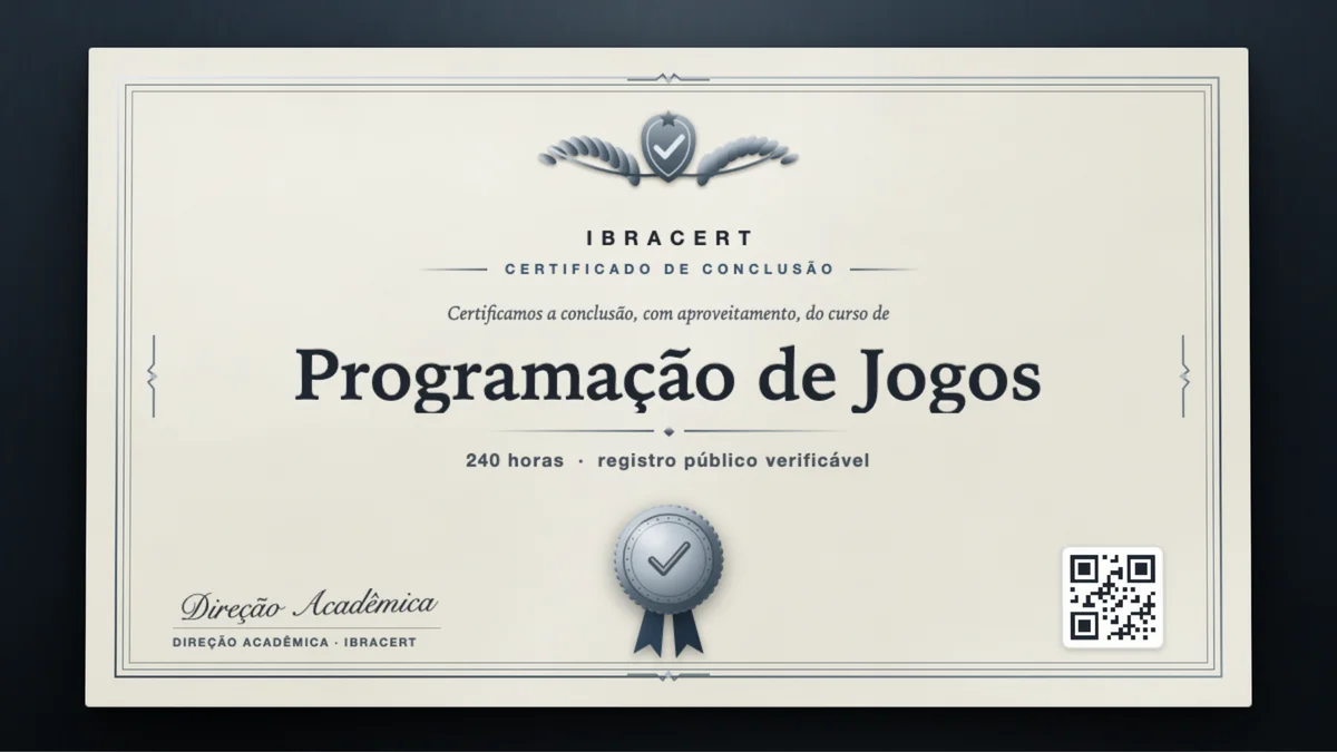 Capa do curso Programação de Jogos