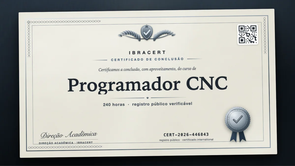 Capa do curso Programador CNC