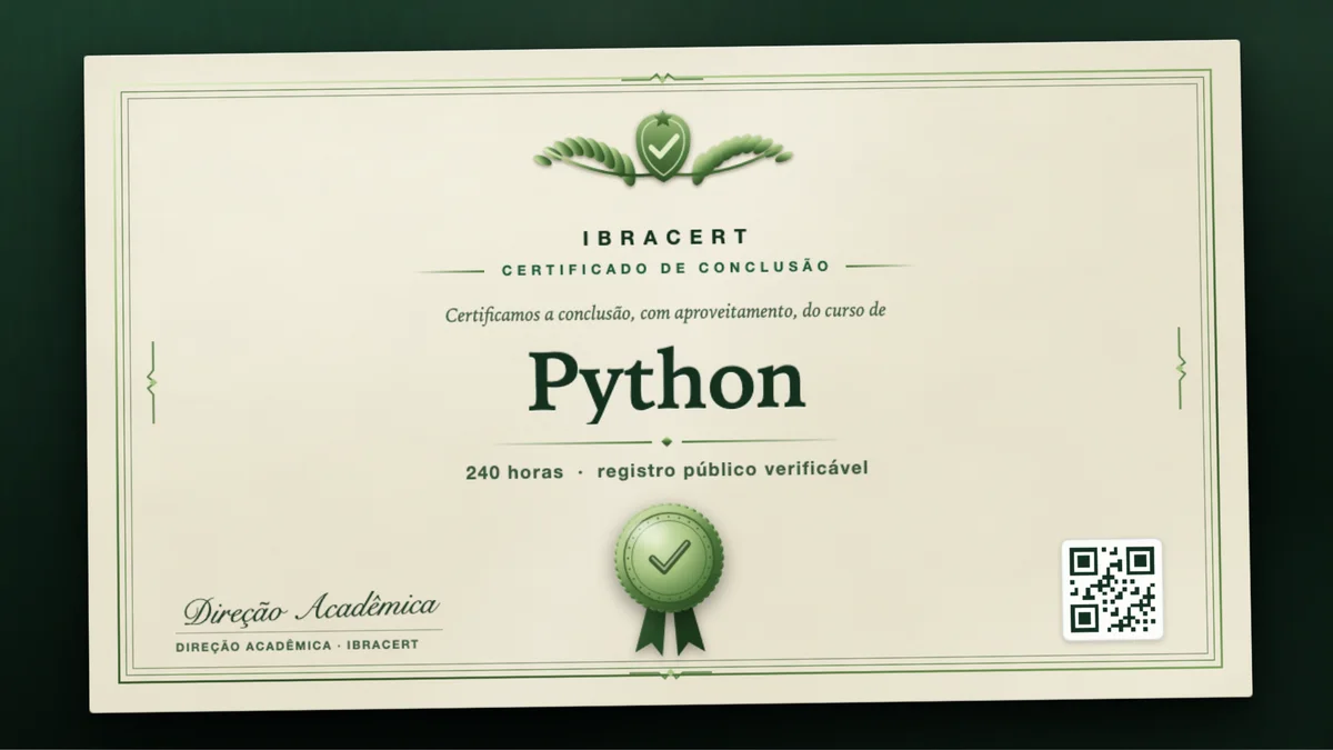 Capa do curso Python