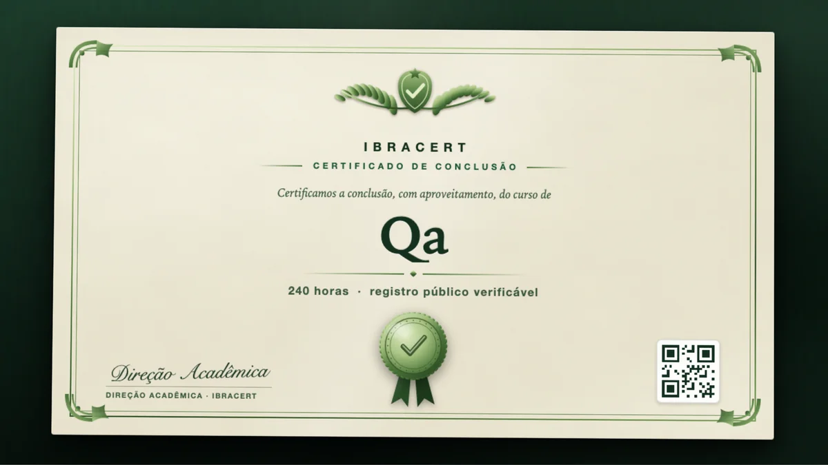 Capa do curso Qa