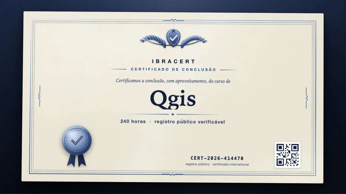 Capa do curso Qgis