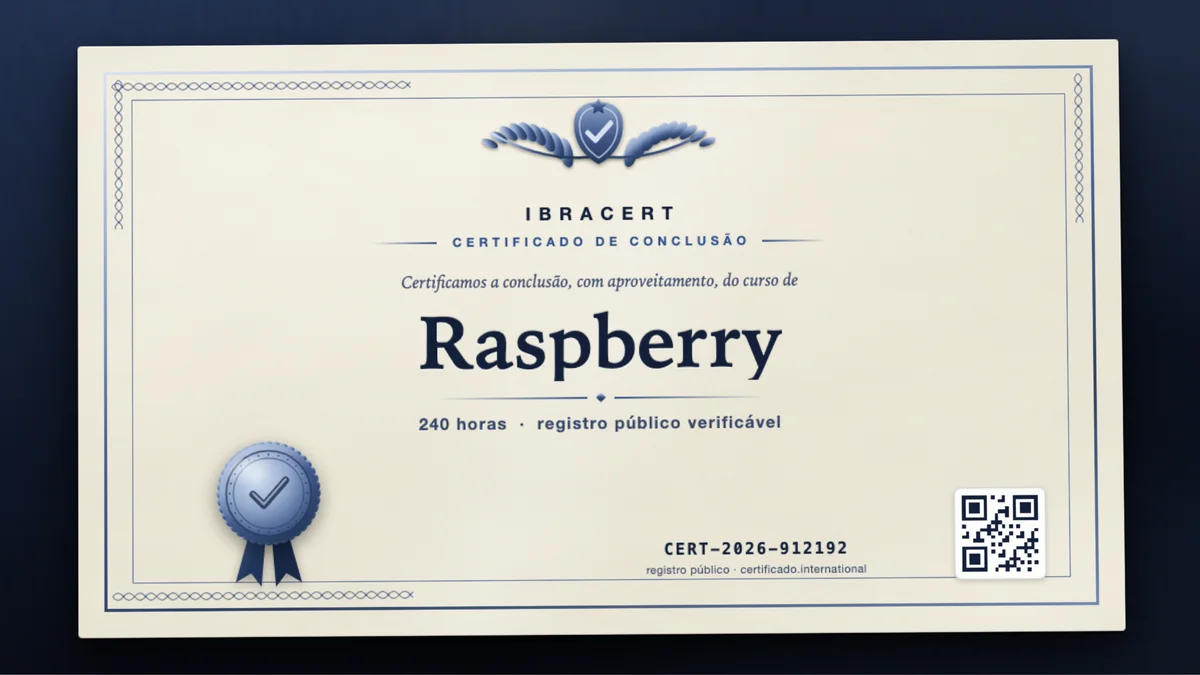 Capa do curso Raspberry